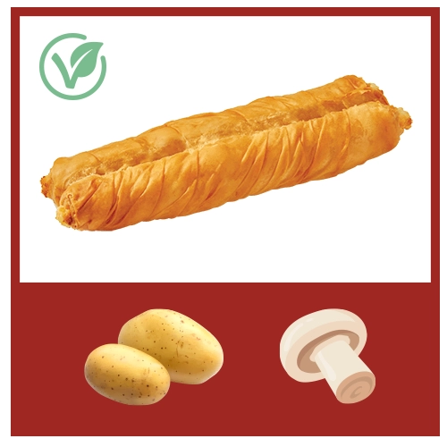 DOUBLE ROLL FILLO PIE LONG MUSHROOM & POTATO